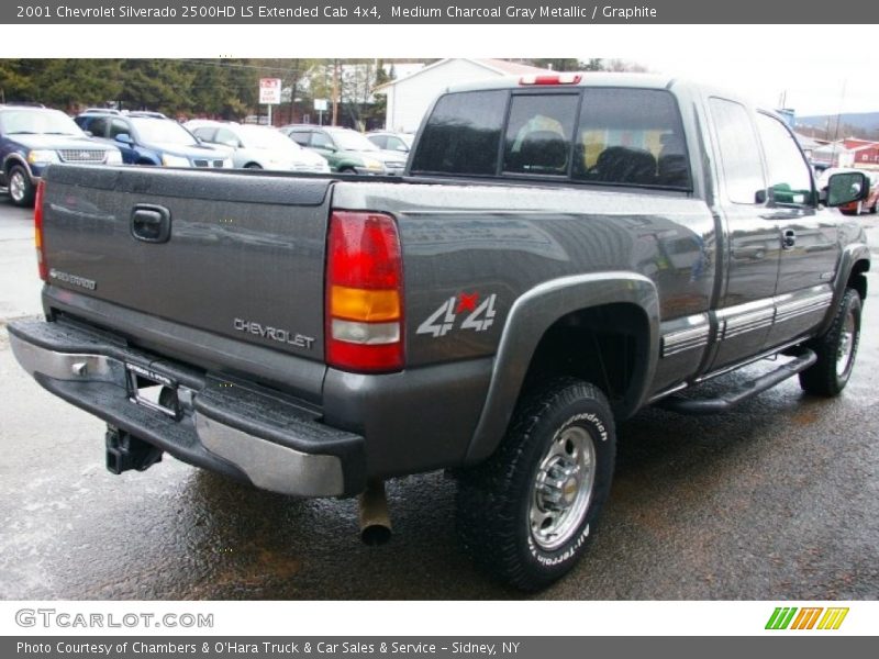 Medium Charcoal Gray Metallic / Graphite 2001 Chevrolet Silverado 2500HD LS Extended Cab 4x4