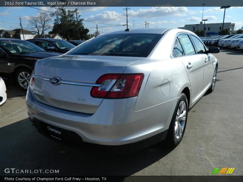 Ingot Silver / Charcoal Black 2012 Ford Taurus SEL