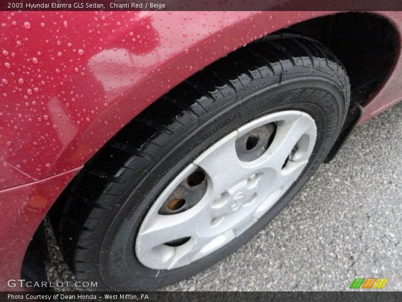 Chianti Red / Beige 2003 Hyundai Elantra GLS Sedan