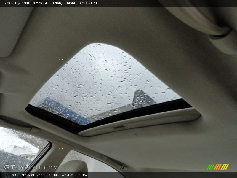 Chianti Red / Beige 2003 Hyundai Elantra GLS Sedan