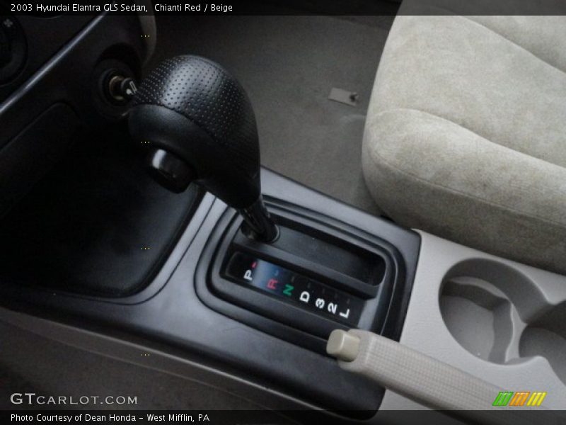 Chianti Red / Beige 2003 Hyundai Elantra GLS Sedan