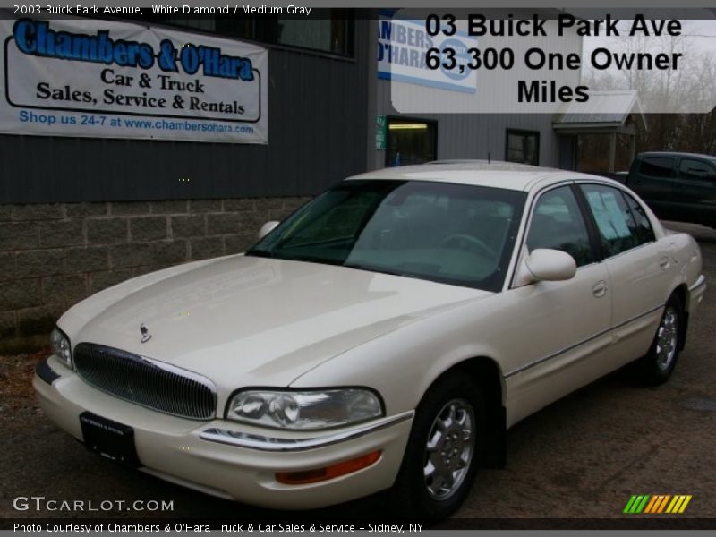 White Diamond / Medium Gray 2003 Buick Park Avenue