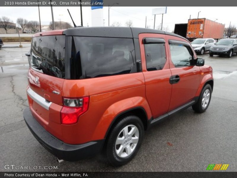 Citrus Fire Metallic / Gray 2010 Honda Element EX 4WD
