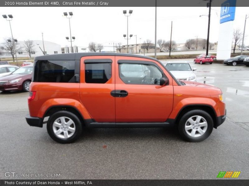 Citrus Fire Metallic / Gray 2010 Honda Element EX 4WD