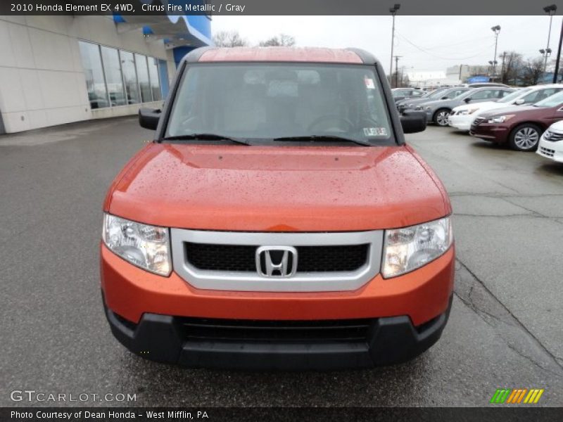 Citrus Fire Metallic / Gray 2010 Honda Element EX 4WD