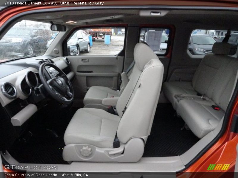  2010 Element EX 4WD Gray Interior