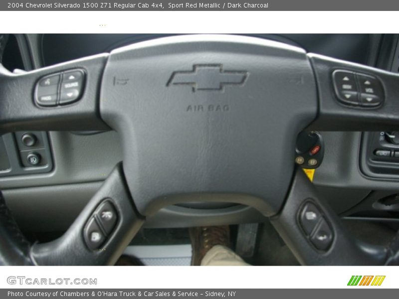 Sport Red Metallic / Dark Charcoal 2004 Chevrolet Silverado 1500 Z71 Regular Cab 4x4