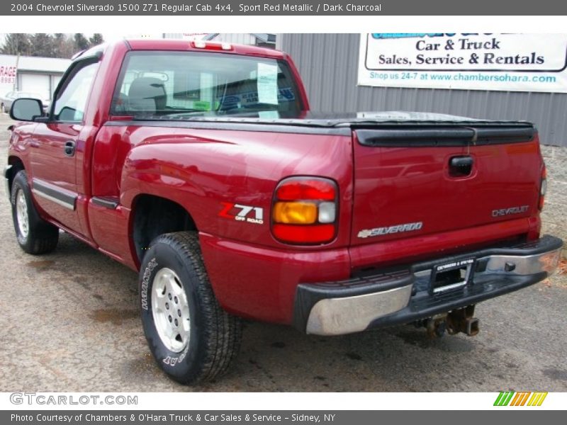 Sport Red Metallic / Dark Charcoal 2004 Chevrolet Silverado 1500 Z71 Regular Cab 4x4