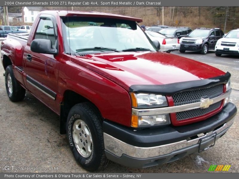 Sport Red Metallic / Dark Charcoal 2004 Chevrolet Silverado 1500 Z71 Regular Cab 4x4