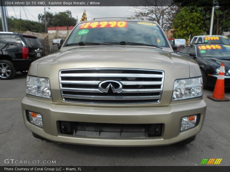 Kashmir Beige Metallic / Willow 2004 Infiniti QX 56 4WD