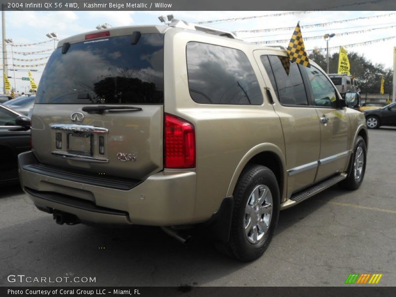 Kashmir Beige Metallic / Willow 2004 Infiniti QX 56 4WD