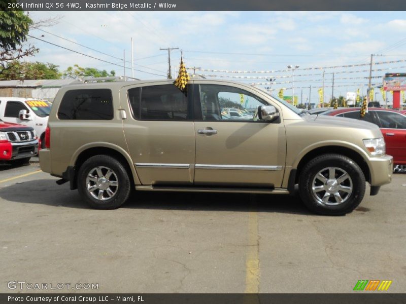 Kashmir Beige Metallic / Willow 2004 Infiniti QX 56 4WD