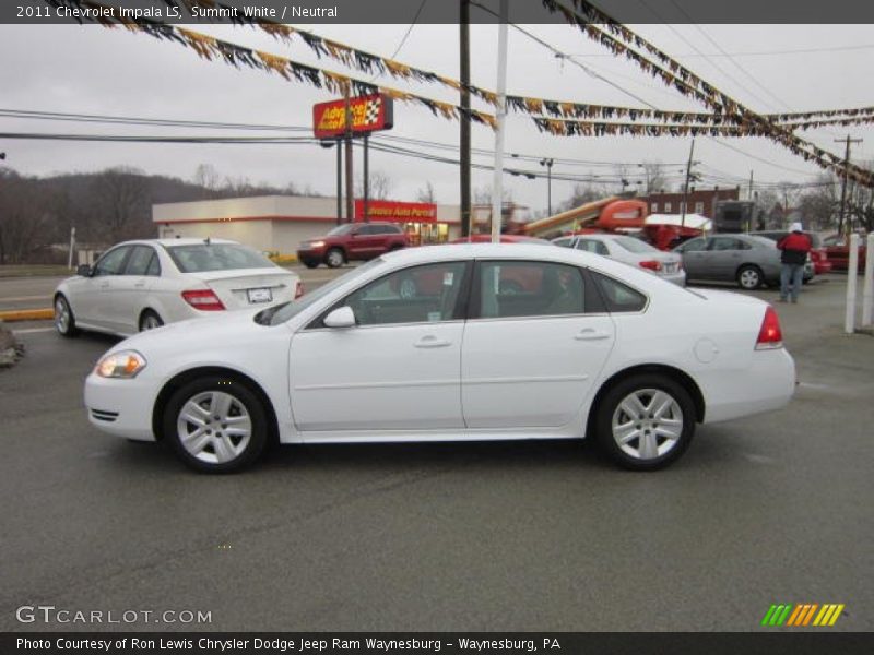 Summit White / Neutral 2011 Chevrolet Impala LS