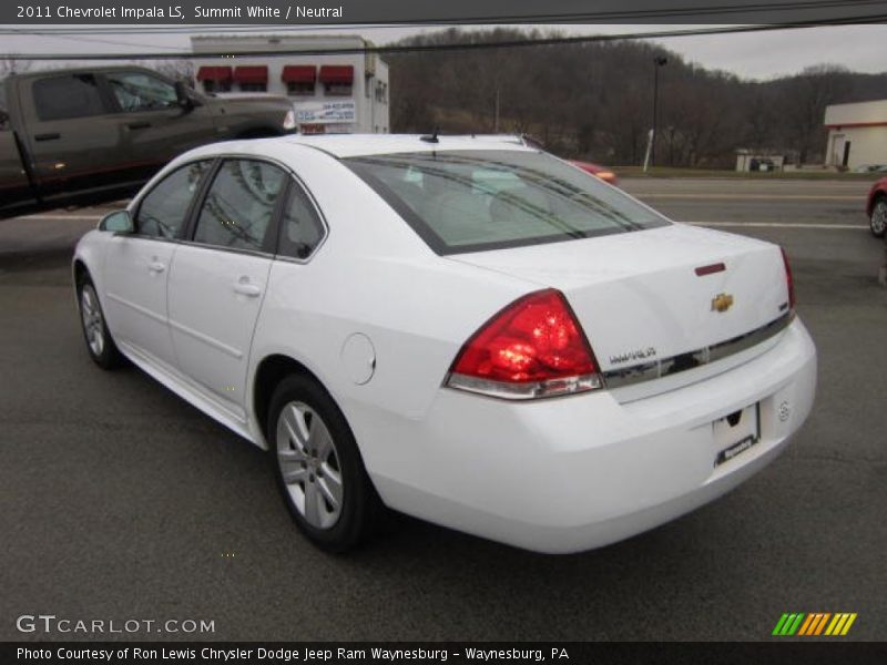 Summit White / Neutral 2011 Chevrolet Impala LS