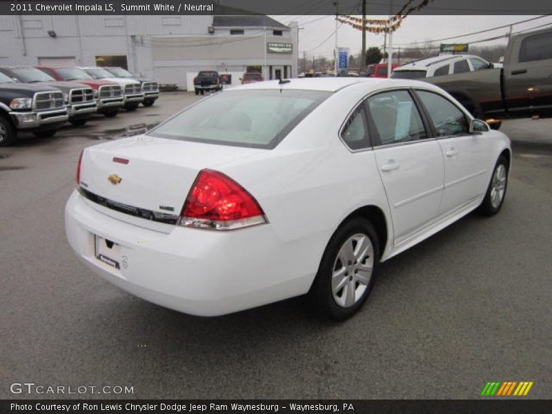 Summit White / Neutral 2011 Chevrolet Impala LS