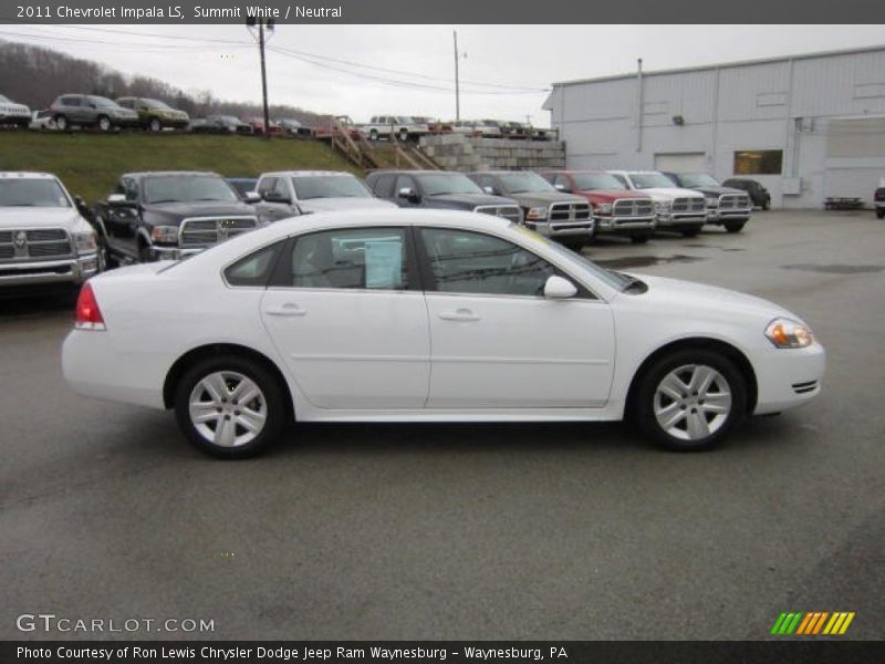 Summit White / Neutral 2011 Chevrolet Impala LS