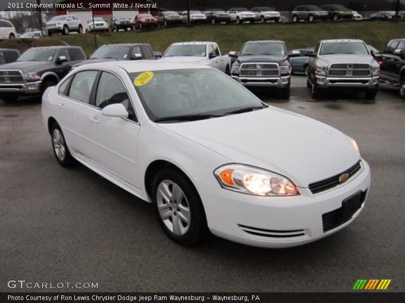 Summit White / Neutral 2011 Chevrolet Impala LS
