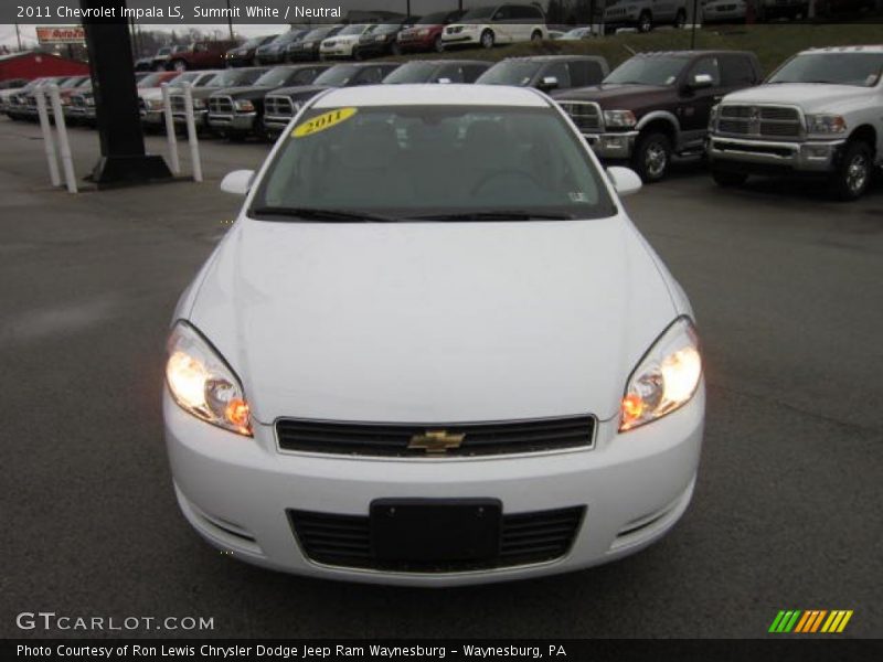 Summit White / Neutral 2011 Chevrolet Impala LS