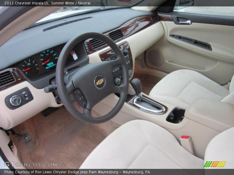 Summit White / Neutral 2011 Chevrolet Impala LS