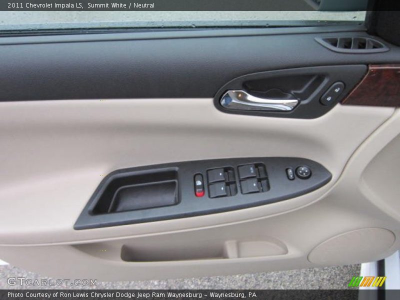 Summit White / Neutral 2011 Chevrolet Impala LS