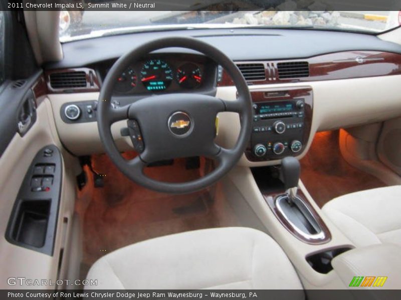 Summit White / Neutral 2011 Chevrolet Impala LS