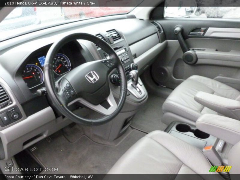 Taffeta White / Gray 2010 Honda CR-V EX-L AWD