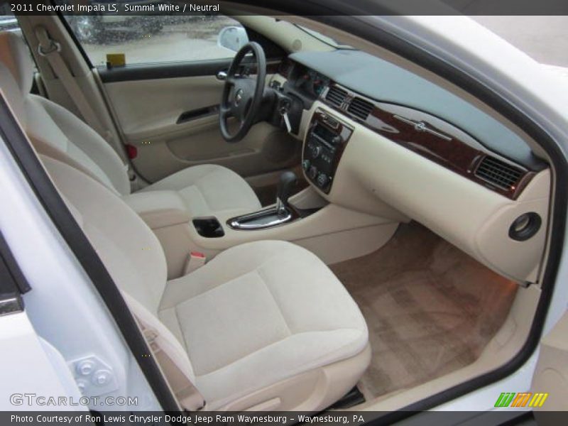 Summit White / Neutral 2011 Chevrolet Impala LS