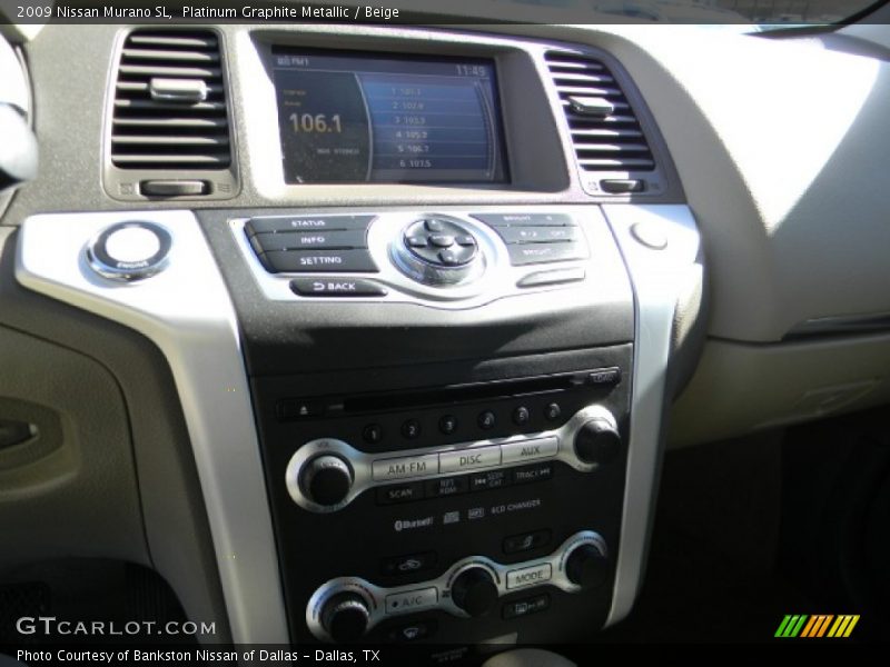 Platinum Graphite Metallic / Beige 2009 Nissan Murano SL