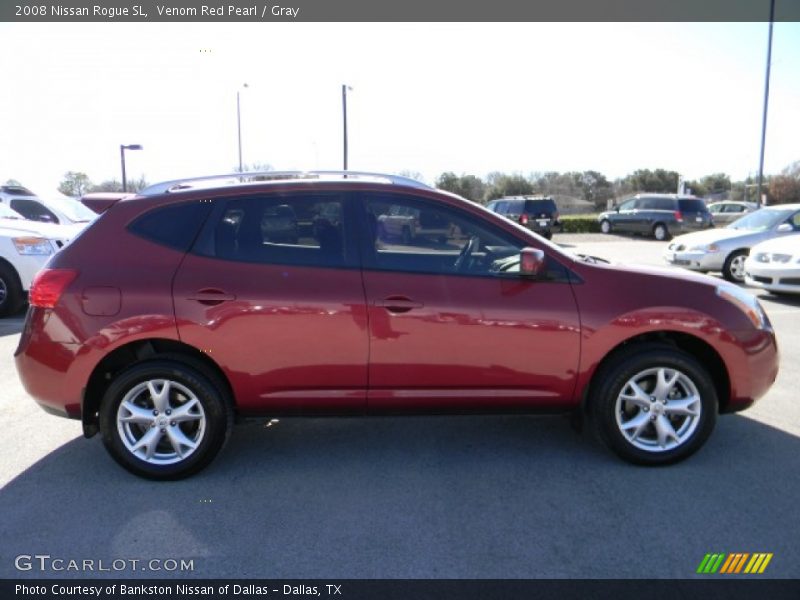Venom Red Pearl / Gray 2008 Nissan Rogue SL