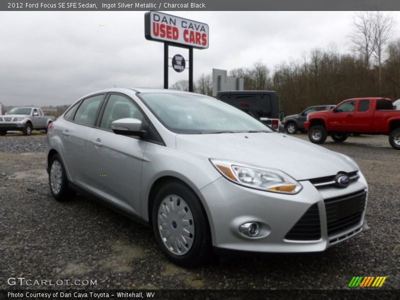 Ingot Silver Metallic / Charcoal Black 2012 Ford Focus SE SFE Sedan