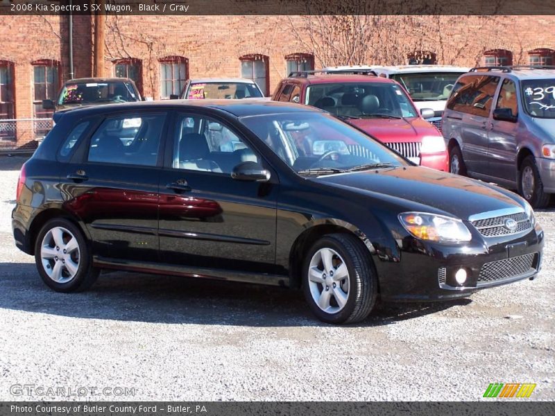 Black / Gray 2008 Kia Spectra 5 SX Wagon
