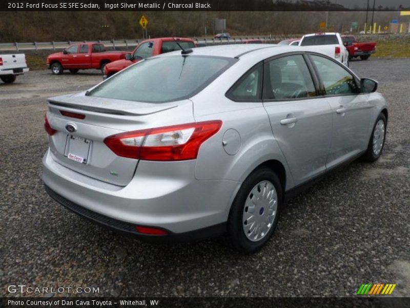 Ingot Silver Metallic / Charcoal Black 2012 Ford Focus SE SFE Sedan