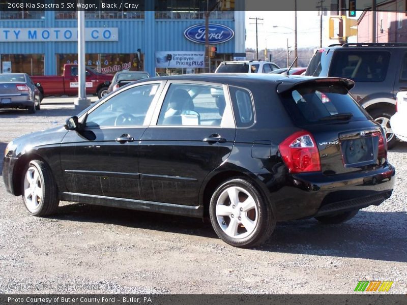 Black / Gray 2008 Kia Spectra 5 SX Wagon