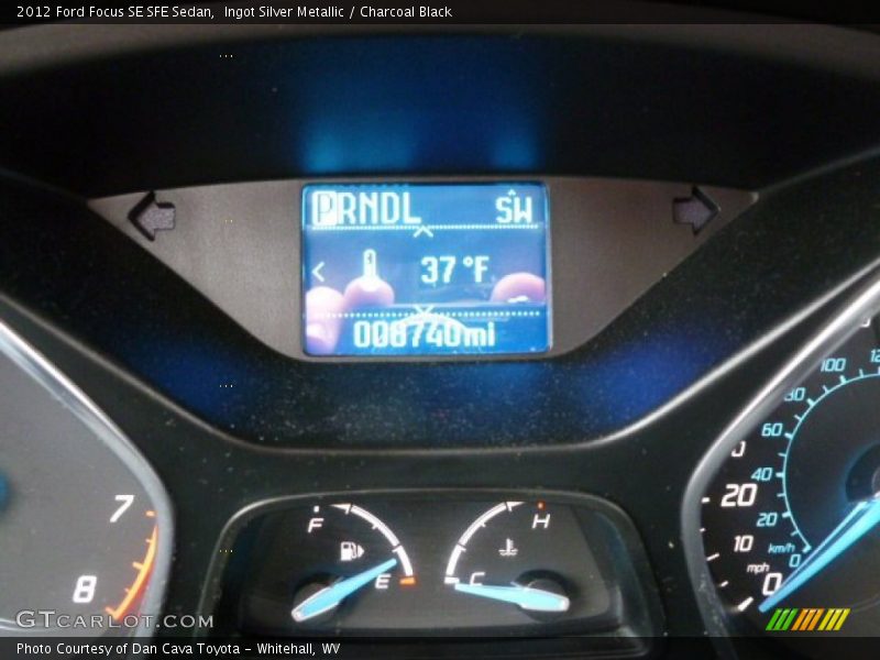 Ingot Silver Metallic / Charcoal Black 2012 Ford Focus SE SFE Sedan