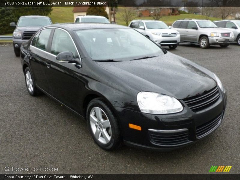 Black / Anthracite Black 2008 Volkswagen Jetta SE Sedan