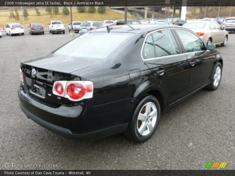 Black / Anthracite Black 2008 Volkswagen Jetta SE Sedan
