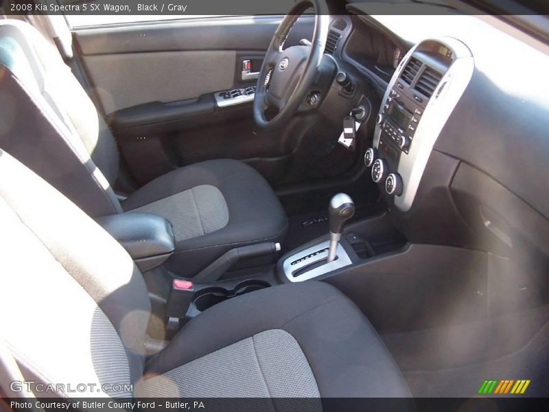Black / Gray 2008 Kia Spectra 5 SX Wagon