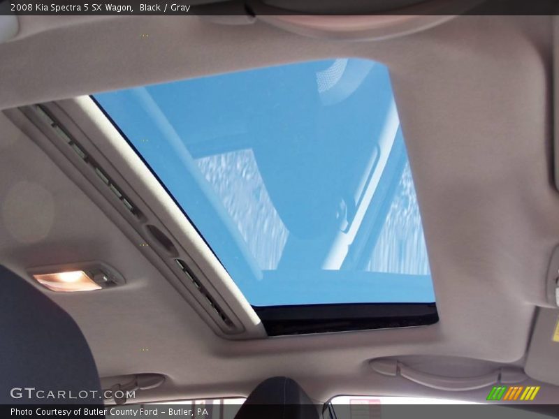 Black / Gray 2008 Kia Spectra 5 SX Wagon