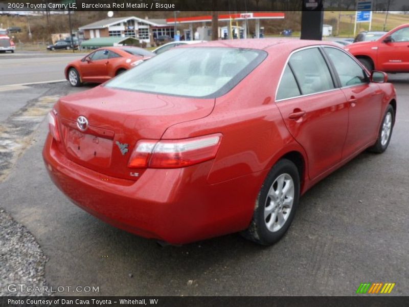 Barcelona Red Metallic / Bisque 2009 Toyota Camry LE