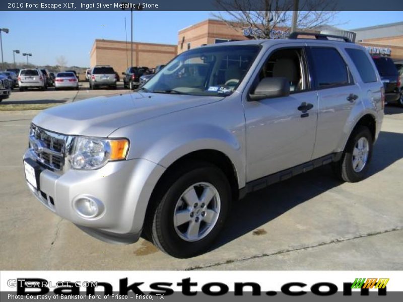 Ingot Silver Metallic / Stone 2010 Ford Escape XLT