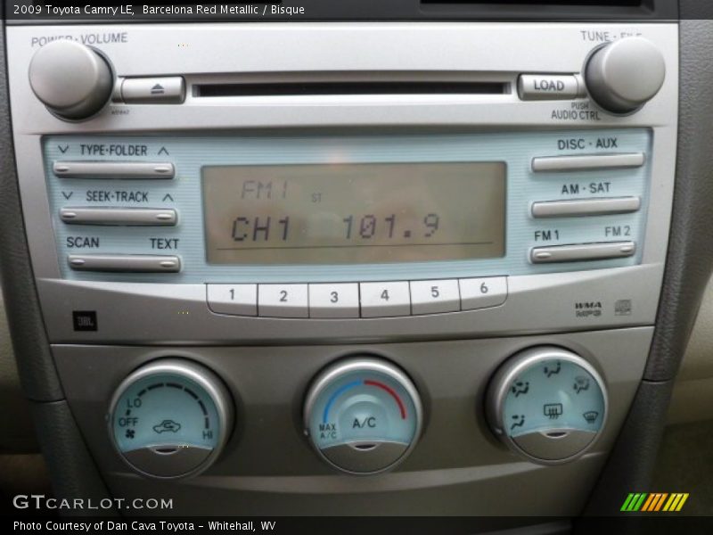 Barcelona Red Metallic / Bisque 2009 Toyota Camry LE