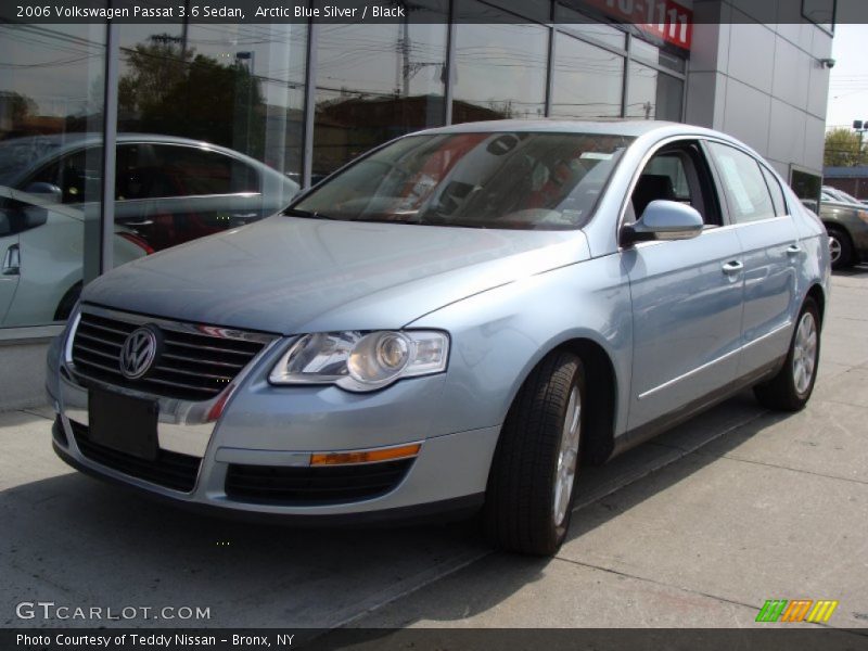 Arctic Blue Silver / Black 2006 Volkswagen Passat 3.6 Sedan