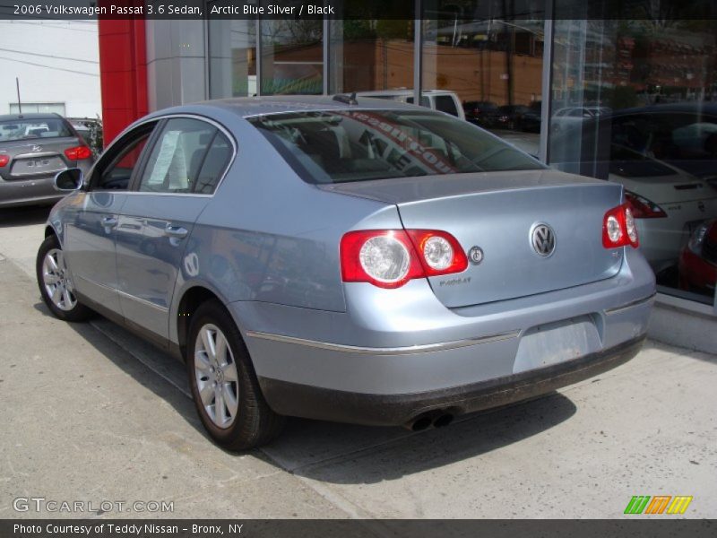 Arctic Blue Silver / Black 2006 Volkswagen Passat 3.6 Sedan