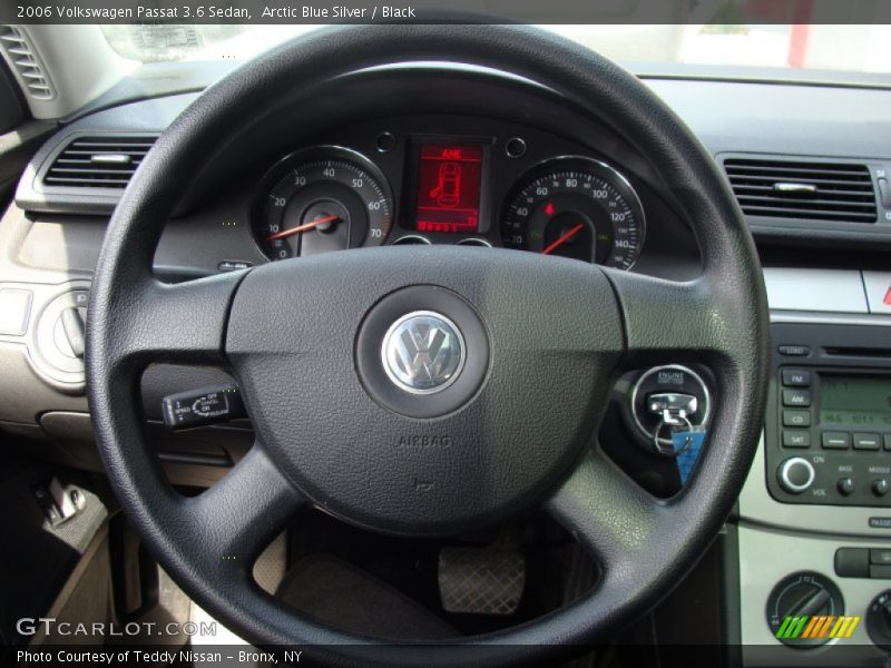 Arctic Blue Silver / Black 2006 Volkswagen Passat 3.6 Sedan