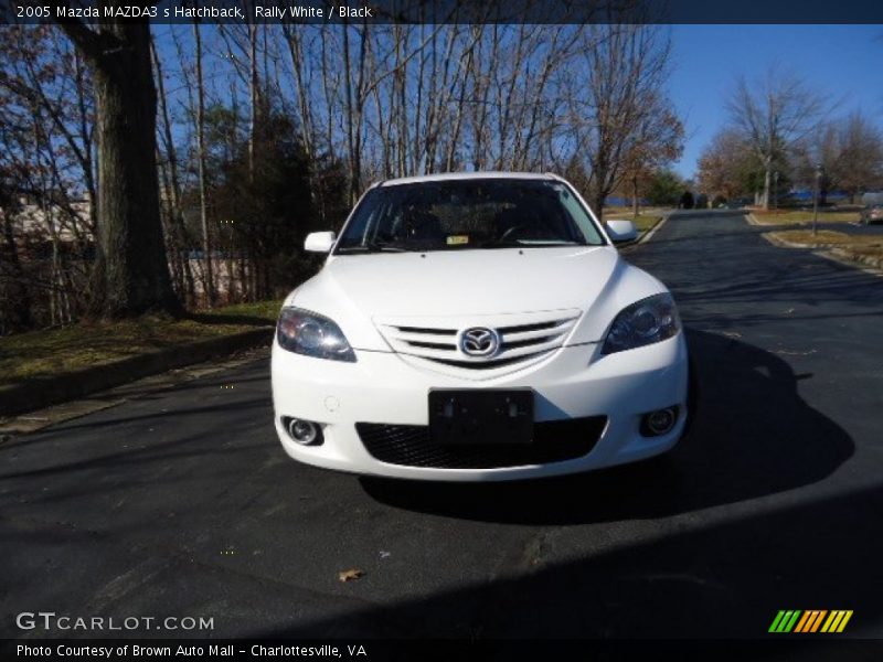 Rally White / Black 2005 Mazda MAZDA3 s Hatchback