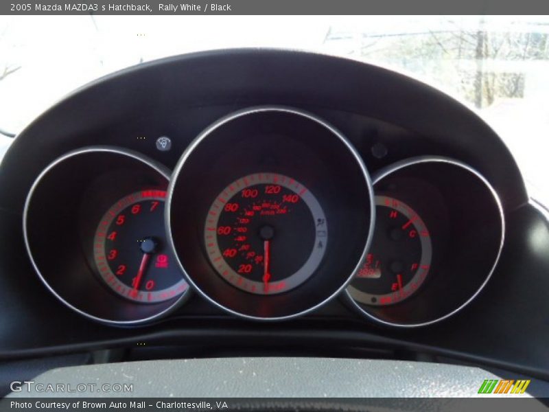 Rally White / Black 2005 Mazda MAZDA3 s Hatchback