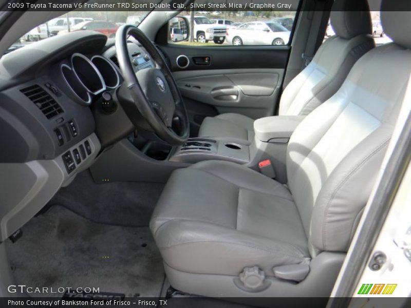 Silver Streak Mica / Graphite Gray 2009 Toyota Tacoma V6 PreRunner TRD Sport Double Cab