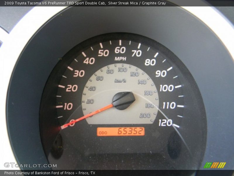 Silver Streak Mica / Graphite Gray 2009 Toyota Tacoma V6 PreRunner TRD Sport Double Cab