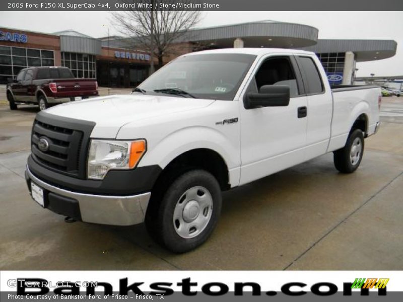 Oxford White / Stone/Medium Stone 2009 Ford F150 XL SuperCab 4x4