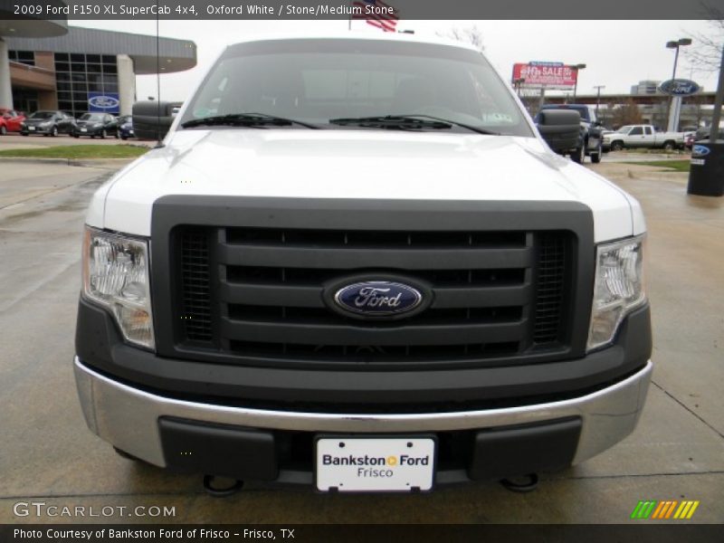 Oxford White / Stone/Medium Stone 2009 Ford F150 XL SuperCab 4x4